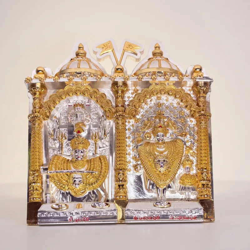 Gold and silver plated Shree Mumba Devi temple murti